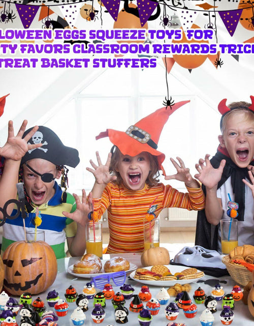 Load image into Gallery viewer, Halloscume Halloween Squeeze Toys 48 Pack Soft Slow Rising Ghost PU
