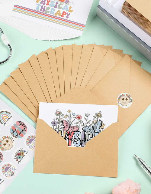 Load image into Gallery viewer, Motiskyy 50Sets Christmas Physical Therapy Thank You Cards w/ Envelopes Stickers
