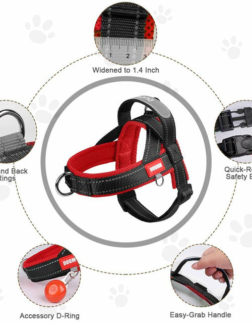 Load image into Gallery viewer, Kumihigh Yellow Dog No Pull Padded Escape Proof Harness XL Vibrant Color
