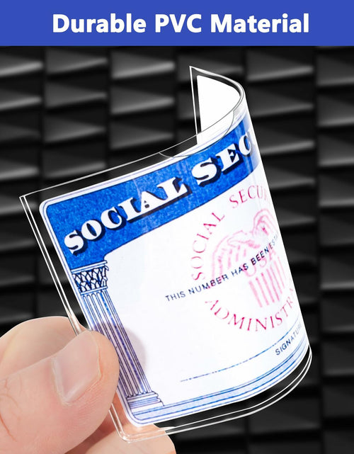 Load image into Gallery viewer, Glsgsb 6 Pack Social Security Card Protectors 24 Mil Clear Waterproof
