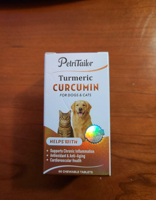 Load image into Gallery viewer, PetriTailor Turmeric Curcumin Dog Supplement Hip &amp; Joint Support 60 Tablets
