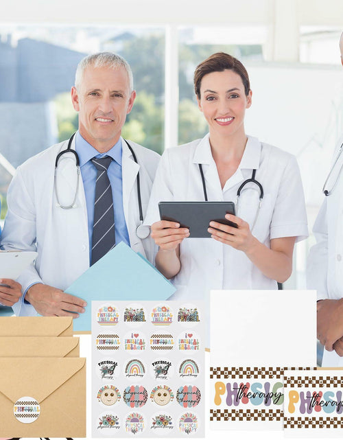 Load image into Gallery viewer, Motiskyy 50Sets Christmas Physical Therapy Thank You Cards w/ Envelopes Stickers
