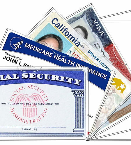 Glsgsb 6 Pack Social Security Card Protectors 24 Mil Clear Waterproof