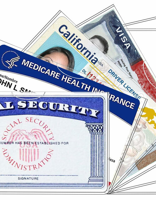 Load image into Gallery viewer, Glsgsb 6 Pack Social Security Card Protectors 24 Mil Clear Waterproof
