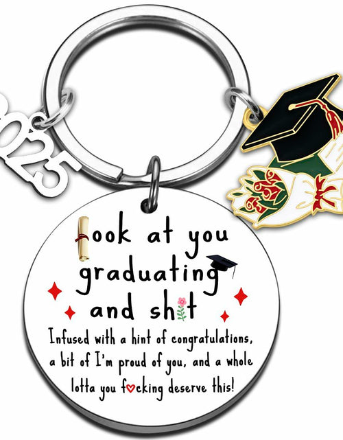 Load image into Gallery viewer, QUIHUD Graduation Gifts Class of 2025 College Masters Metal White
