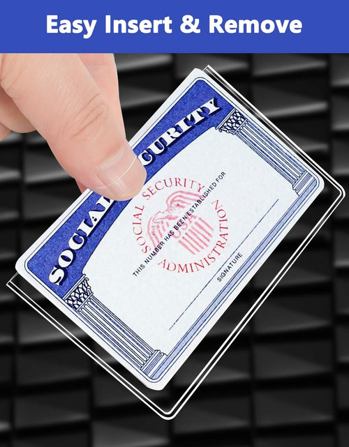 Load image into Gallery viewer, Glsgsb 6 Pack Social Security Card Protectors 24 Mil Clear Waterproof
