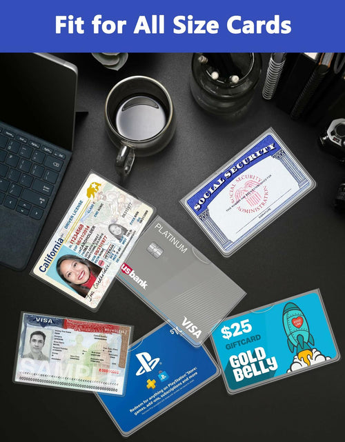 Load image into Gallery viewer, Glsgsb 6 Pack Social Security Card Protectors 24 Mil Clear Waterproof
