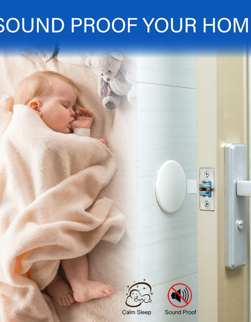 Load image into Gallery viewer, RIZZZ Door Stoppers for Wall 4 Pack 3.15" White Silicone Bumpers
