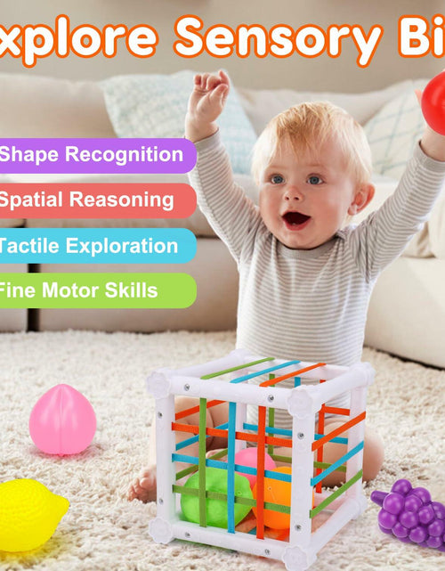 Load image into Gallery viewer, Qirptey Montessori Baby Toys Infant Pull String Stacking Cups Multicolor
