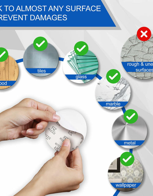 Load image into Gallery viewer, RIZZZ Door Stoppers for Wall 4 Pack 3.15" White Silicone Bumpers
