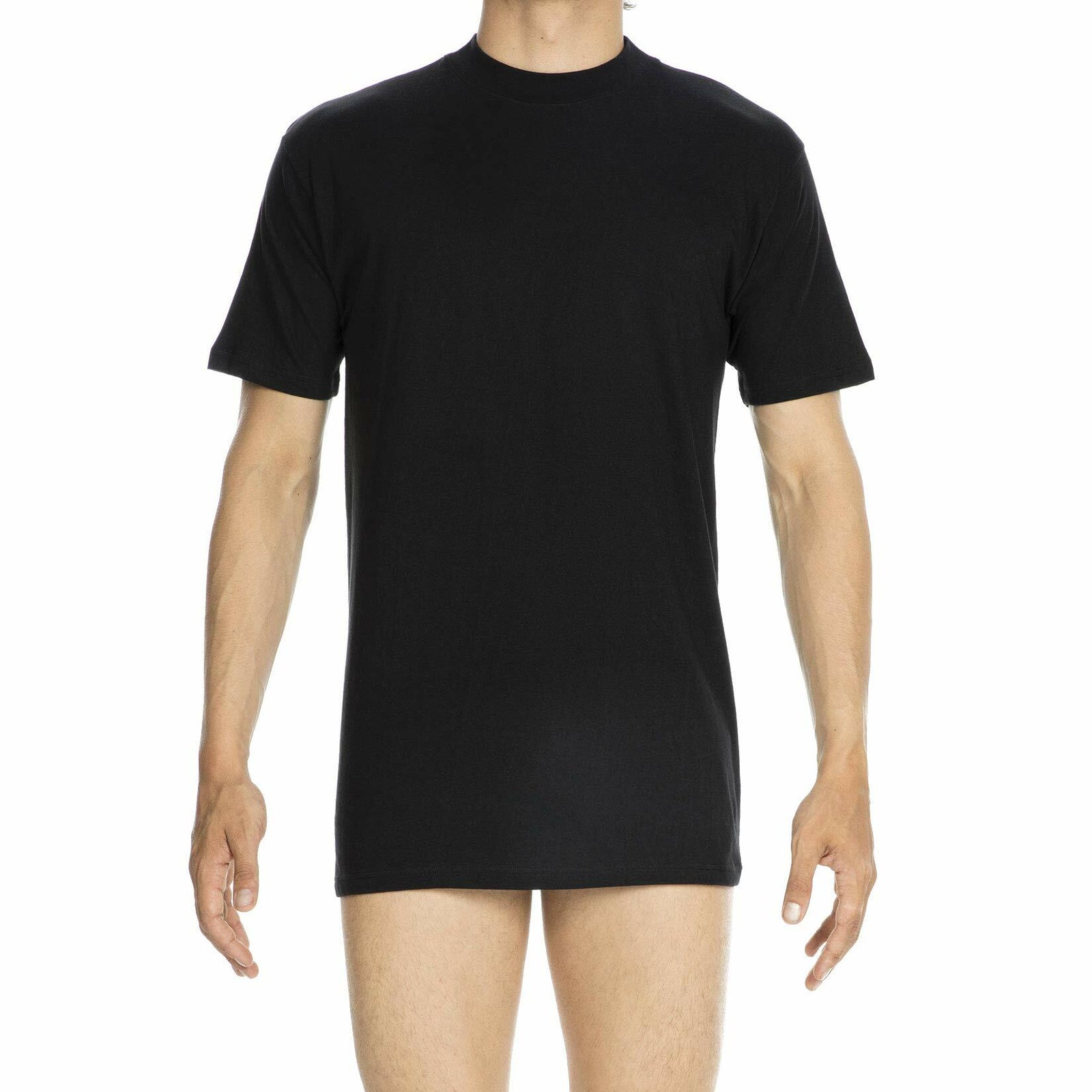HOM Harro Black Crew Neck T Shirt Black Size M