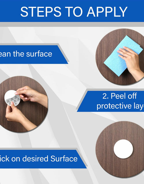 Load image into Gallery viewer, RIZZZ Door Stoppers for Wall 4 Pack 3.15" White Silicone Bumpers
