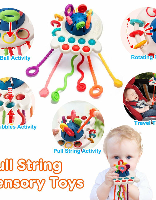 Load image into Gallery viewer, Qirptey Montessori Baby Toys Infant Pull String Stacking Cups Multicolor

