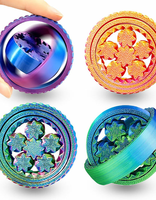 Load image into Gallery viewer, MAVLENT 3D Printed Toy Fidget Spinner 4PCS Multicolor Stress Relief Bulk
