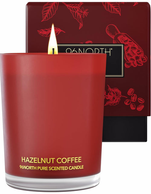 Load image into Gallery viewer, 96NORTH Pure Hazelnut Coffee Soy Wax Candle 1-Wick Red Small-Medium

