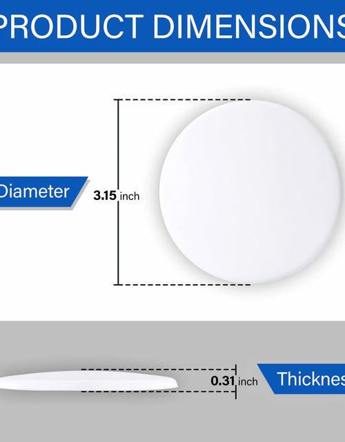Load image into Gallery viewer, RIZZZ Door Stoppers for Wall 4 Pack 3.15" White Silicone Bumpers
