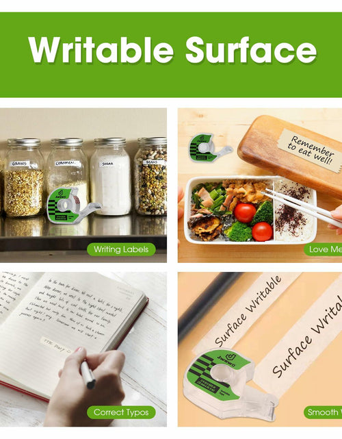 Load image into Gallery viewer, JWOWO Invisible Tape Refillable Dispenser Matte 3/4in x 650in 6 Pack
