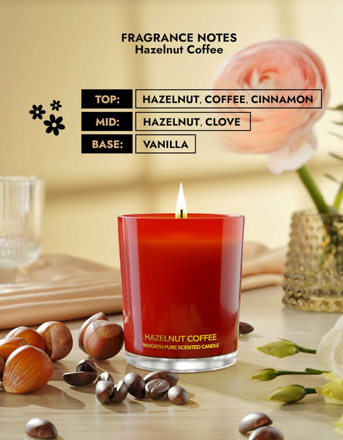 Load image into Gallery viewer, 96NORTH Pure Hazelnut Coffee Soy Wax Candle 1-Wick Red Small-Medium
