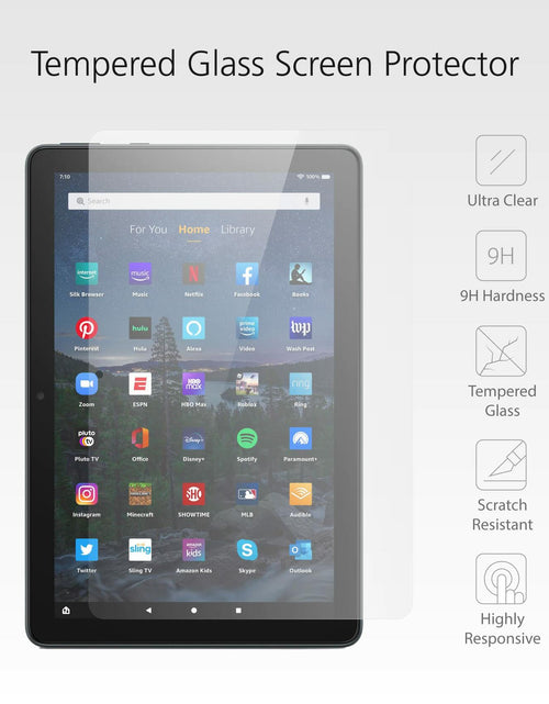 Load image into Gallery viewer, Mission Cables Glass Screen Protector for Amazon Fire HD 10 Tablet 2021 Clear
