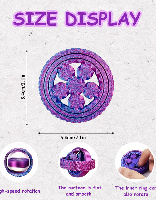Load image into Gallery viewer, MAVLENT 3D Printed Toy Fidget Spinner 4PCS Multicolor Stress Relief Bulk
