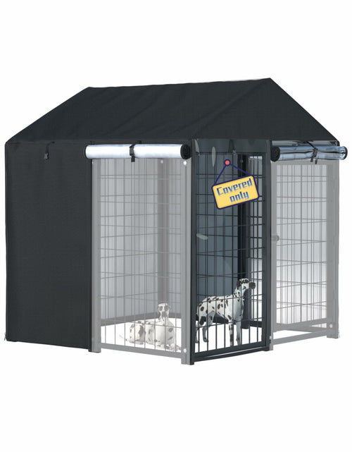Load image into Gallery viewer, NGB Outdoor Dog Kennel Cover 4x4x4.5ft 600D Waterproof Windproof Black
