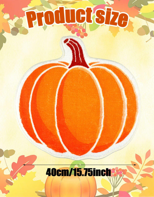 Load image into Gallery viewer, Haull 6 Pc Thanksgiving Bathroom Rugs Autumn Pumpkin Orange 16x16 Inch
