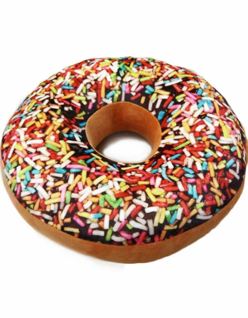 Load image into Gallery viewer, Bettli Chocolate Donut Photoreal Print Throw Pillow Cushion Plush Toy 1 Count

