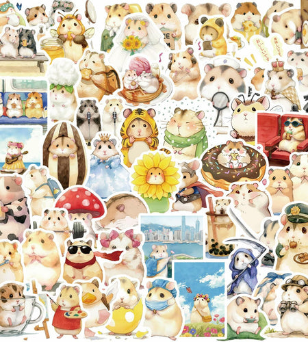 Gxizlba Cute Shark Stickers 50Pcs Vinyl Cartoon Ocean Animal Decals