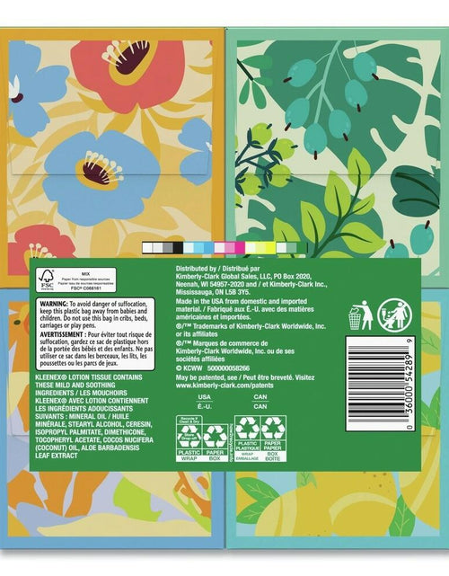 Load image into Gallery viewer, Kleenex 3-Ply Lotion Facial Tissue White 8 Count 54289
