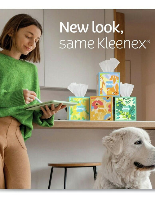 Load image into Gallery viewer, Kleenex 3-Ply Lotion Facial Tissue White 8 Count 54289
