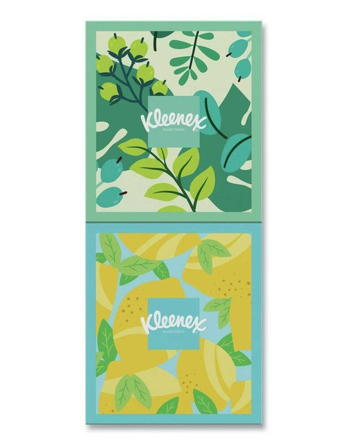 Load image into Gallery viewer, Kleenex 3-Ply Lotion Facial Tissue White 8 Count 54289
