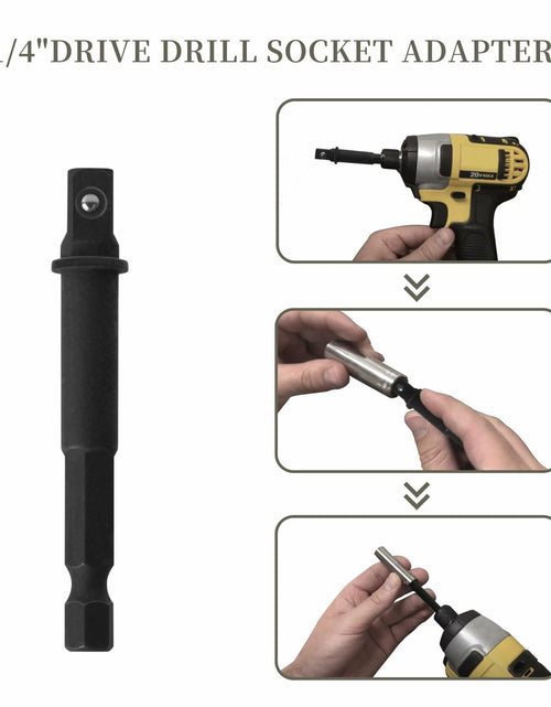 Load image into Gallery viewer, Rawolp 3-Piece Socket Adapter Set 1/4", 3/8", 1/2" Drive

