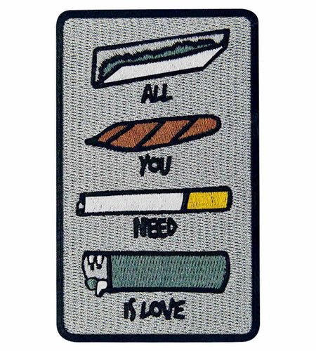 ZEGINs All You Need is Love Embroidered Patch Iron-On Sew-On Badge