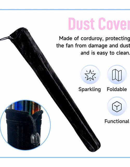 Load image into Gallery viewer, ZOYVUX Large Folding Handheld Dance Fans 2 Pcs Disco Clack Sound Fans
