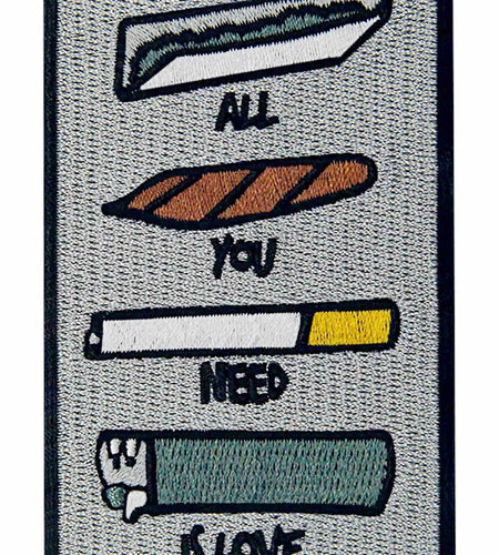 ZEGINs All You Need is Love Embroidered Patch Iron-On Sew-On Badge