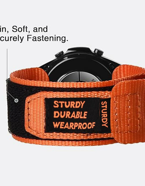 Load image into Gallery viewer, Lamshaw Compatible OnePlus Watch 2R Nylon Sports Strap Orange
