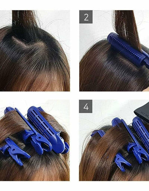 Load image into Gallery viewer, Galepromot 5Pcs Pink Volumizing Hair Root Clips Self-Grip Curlers DIY Styling
