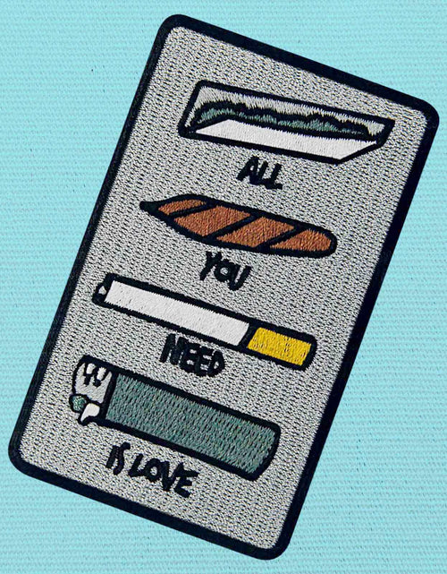 Load image into Gallery viewer, ZEGINs All You Need is Love Embroidered Patch Iron-On Sew-On Badge
