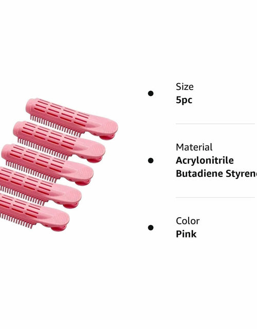 Load image into Gallery viewer, Galepromot 5Pcs Pink Volumizing Hair Root Clips Self-Grip Curlers DIY Styling
