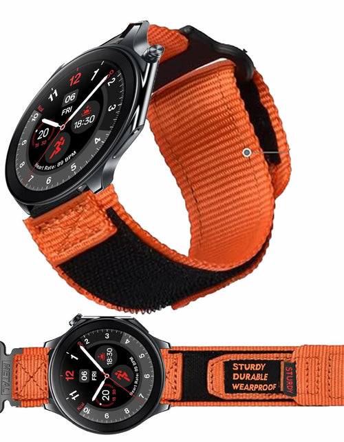 Load image into Gallery viewer, Lamshaw Compatible OnePlus Watch 2R Nylon Sports Strap Orange
