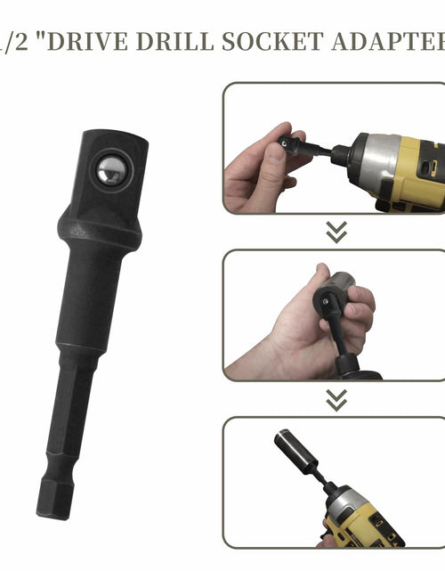 Load image into Gallery viewer, Rawolp 3-Piece Socket Adapter Set 1/4", 3/8", 1/2" Drive
