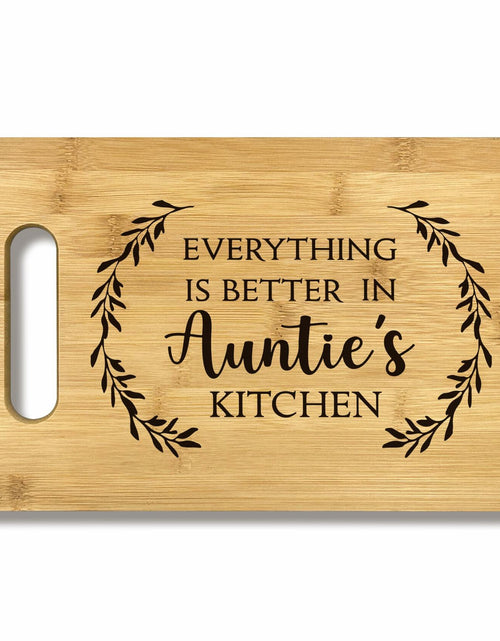 Load image into Gallery viewer, FONDCANYON Bamboo Cutting Board Kitchen Decor Brown Aunt Gift
