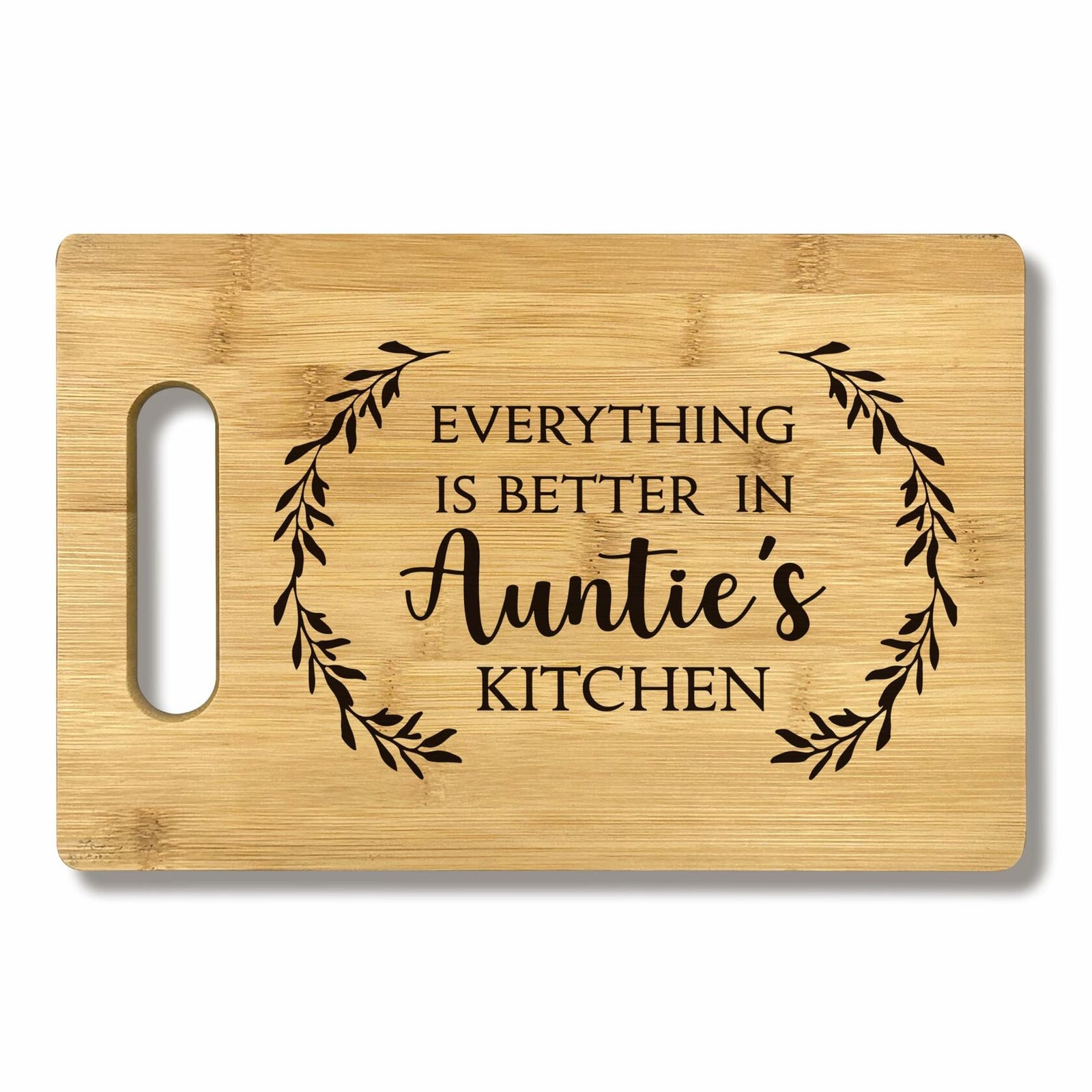 FONDCANYON Bamboo Cutting Board Kitchen Decor Brown Aunt Gift