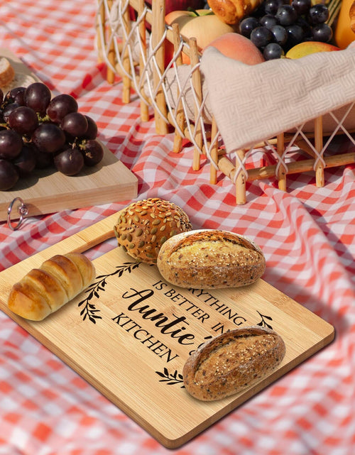 Load image into Gallery viewer, FONDCANYON Bamboo Cutting Board Kitchen Decor Brown Aunt Gift
