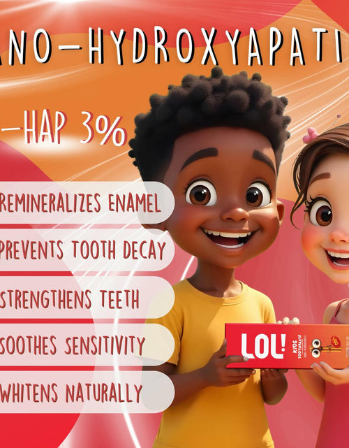 Load image into Gallery viewer, Fawelo LOL Kids Toothpaste Fluoride Free Nano Hydroxyapatite 3.5oz Blueberry
