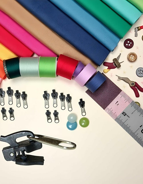 Load image into Gallery viewer, WsjiaboFux 6Pcs Black Zip Puller Zipper Repair Kit Replacement Fasteners

