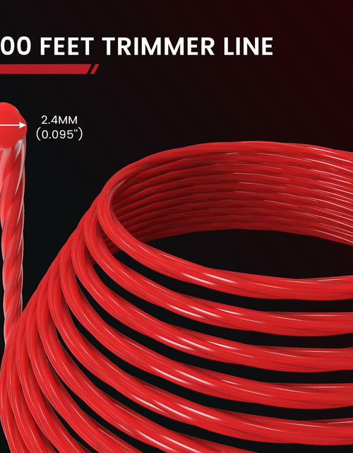 Load image into Gallery viewer, Enhulk 0.095'' Red Weed Eater Trimmer Line 200ft High Tensile Strength
