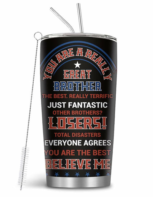 Load image into Gallery viewer, MoYueno 20 Oz Stainless Steel Dad Tumbler with Brush &amp; Straw, 1 PCS Dad 1
