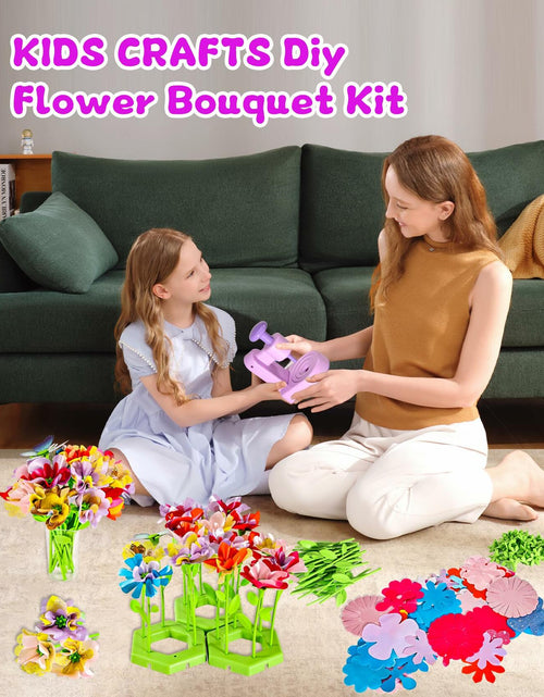 Load image into Gallery viewer, Maylatte Fabric Flower Bouquets DIY Craft Kit for Girls Ages 4-8 with Box
