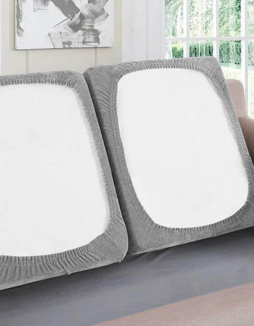 Load image into Gallery viewer, H.VERSAILTEX Chenille Loveseat Couch Cover 2pc Non-Slip Elastic Dove
